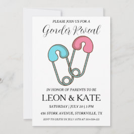 Einladungen für moderne Rosa und Blau