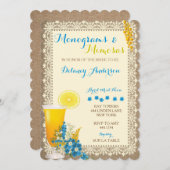 Einladungen für Monogramme und Mimosas-Bridal-Dusc (Vorne/Hinten)