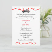 Einladungen für Motorradhochzeiten (Stehend Vorderseite)