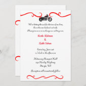 Einladungen für Motorradhochzeiten (Vorne/Hinten)