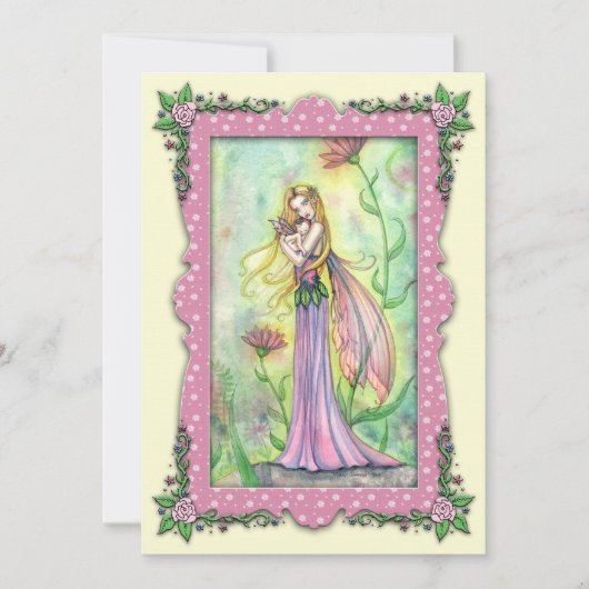 Einladungen für Mutter und Baby Fairy Baby Shower (Vorderseite)