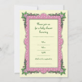 Einladungen für Mutter und Baby Fairy Baby Shower (Rückseite)