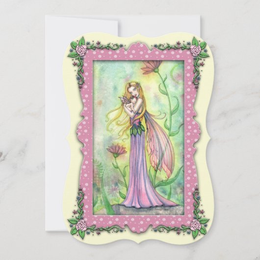 Einladungen für Mutter und Baby Fairy Baby Shower (Vorderseite)