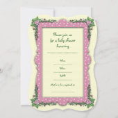 Einladungen für Mutter und Baby Fairy Baby Shower (Rückseite)