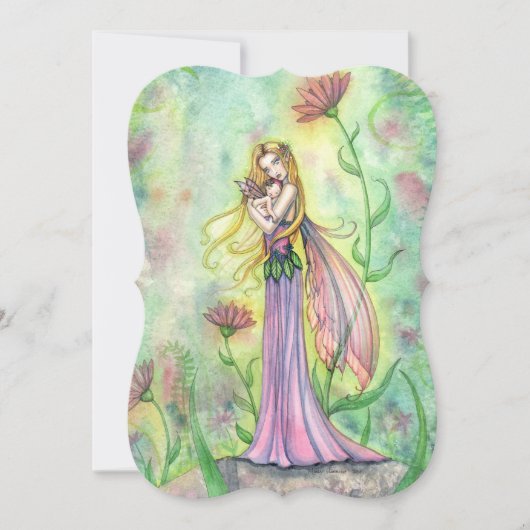 Einladungen für Mutter und Baby Fairy Baby Shower (Vorderseite)
