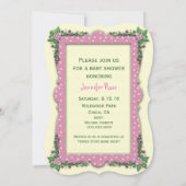 Einladungen für Mutter und Baby Fairy Baby Shower (Rückseite)