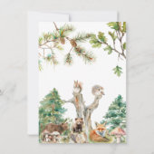 Einladungen für niedliche Baby-Dusche (Rückseite)