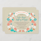 Einladungen für niedliche lässige Beachvolleyball- (Vorne/Hinten)