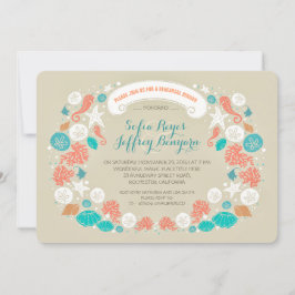 Einladungen für niedliche lässige Probe am Strand