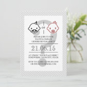 Einladungen für niedliche Lil Boy oder Lil Girl (Stehend Vorderseite)