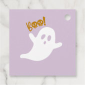 Einladungen für niedliches Halloween-Party testen Geschenkanhänger (Rückseite)