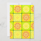Einladungen für Orangen und Zitronen (Vorderseite)