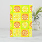 Einladungen für Orangen und Zitronen (Stehend Vorderseite)
