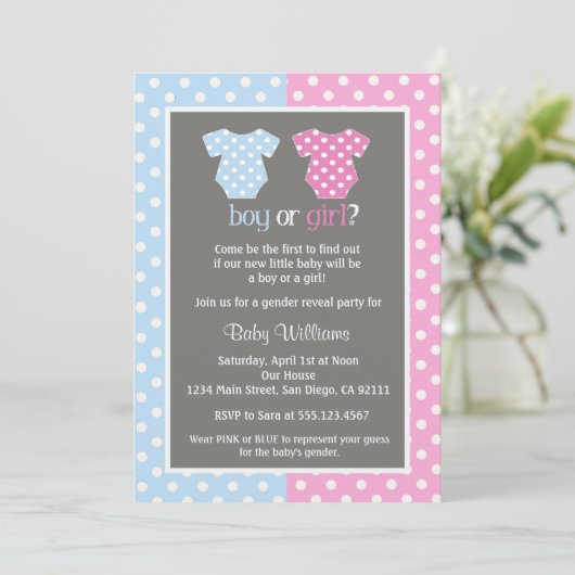 Einladungen für Party-Babydusche (Stehend Vorderseite)