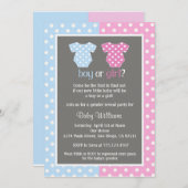 Einladungen für Party-Babydusche (Vorne/Hinten)