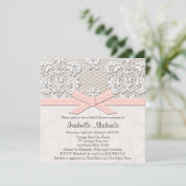 Einladungen für Pearl and Lace Bridal (Stehend Vorderseite)