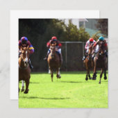 Einladungen für Pferderennen (Vorne/Hinten)