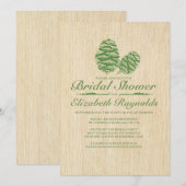 Einladungen für Pine Cone Bridal Dusche (Vorne/Hinten)