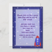 Einladungen für Raketenschiffe (Rückseite)