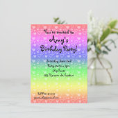 Einladungen für Regenbogen (Stehend Vorderseite)