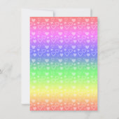 Einladungen für Regenbogen (Rückseite)