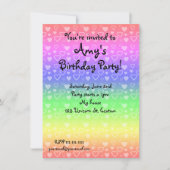 Einladungen für Regenbogen (Vorderseite)