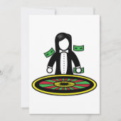 Einladungen für Roulette-Händler (Vorderseite)