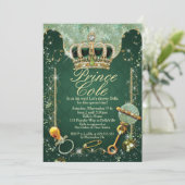 Einladungen für Royal Prince Baby Boy (Stehend Vorderseite)