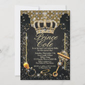 Einladungen für Royal Prince Baby Boy (Vorderseite)