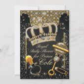 Einladungen für Royal Prince Baby Boy (Rückseite)