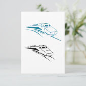 Einladungen für schnelle Züge (Stehend Vorderseite)