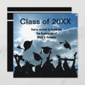 Einladungen für Schulabschlüsse Neuer (Vorne/Hinten)