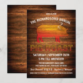 Einladungen für Schweinesäute| Branding von Holz (Vorne/Hinten)