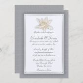 Einladungen für Silberhochzeiten (Vorne/Hinten)