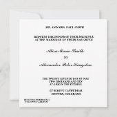 Einladungen für Silberhochzeiten (Rückseite)