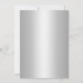 Einladungen für Silberhochzeiten und Aquamarine Pf (Rückseite)