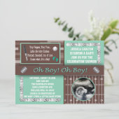 Einladungen für Sportbabys (Stehend Vorderseite)