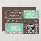 Einladungen für Sportbabys (Vorne/Hinten)