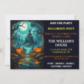 Einladungen für Spuk Manor Halloween-Party (Vorderseite)