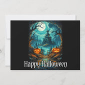 Einladungen für Spuk Manor Halloween-Party (Rückseite)