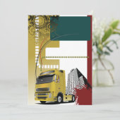 Einladungen für städtische Lkw (Stehend Vorderseite)