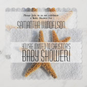 Einladungen für Starfish Beach Boy oder Girl Baby  (Vorne/Hinten)