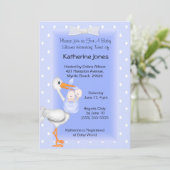 Einladungen für Stork und Twin Boys (Stehend Vorderseite)