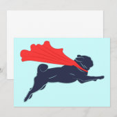 Einladungen für Super Mops (Vorne/Hinten)