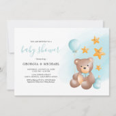 Einladungen für Teddy Bear Baby Shower (Vorderseite)