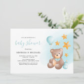 Einladungen für Teddy Bear Baby Shower (Stehend Vorderseite)