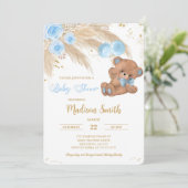 Einladungen für Teddy Bear Baby Shower (Stehend Vorderseite)