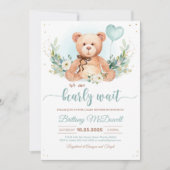 Einladungen für Teddy Bear Baby Shower Bären (Vorderseite)