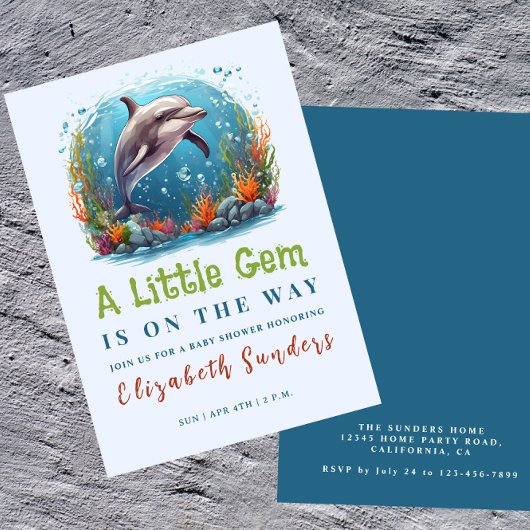 Einladungen für Unterwasser-Babydusche