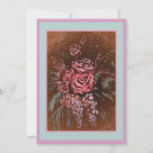 Einladungen für unvergessliche Rose (Vorderseite)